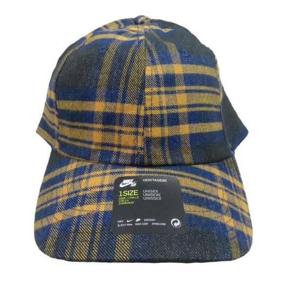Nike SB Heritage 86 Skate Flannel Hat Cap Adult One Size Fit NEW - Picture 1 of 13